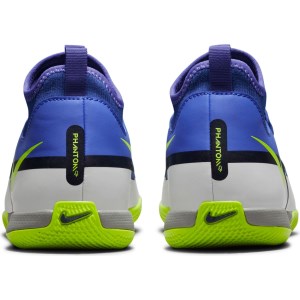 Nike Phantom GT2 Academy Dynamic Fit IC - Kids Indoor Soccer Shoes - Sapphire Volt/Grey Fog/Blue