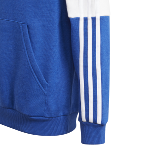 Adidas Essentials Logo Colourblock Kids Hoodie - Team Royal Blue/Legend Ink/White