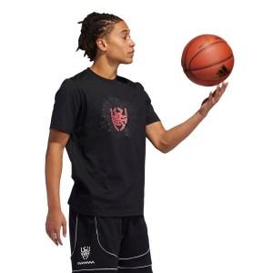 Adidas D.O.N Issue 2 Sense Logo Mens Basketball T-Shirt - Black