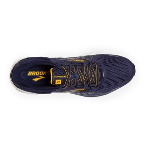 Brooks Adrenaline GTS 21 - Mens Running Shoes - Navy/Peacoat/Saffron