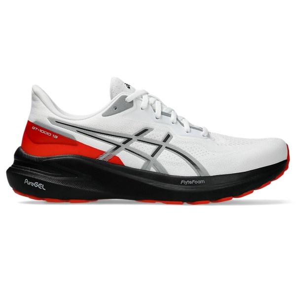 Asics GT-1000 13 - Mens Running Shoes - White/Black