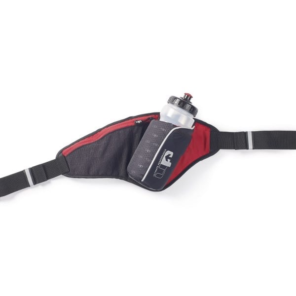 1000 Mile UP Ribble II Hydration Belt With Water Bottle - 650ml - Black/Red