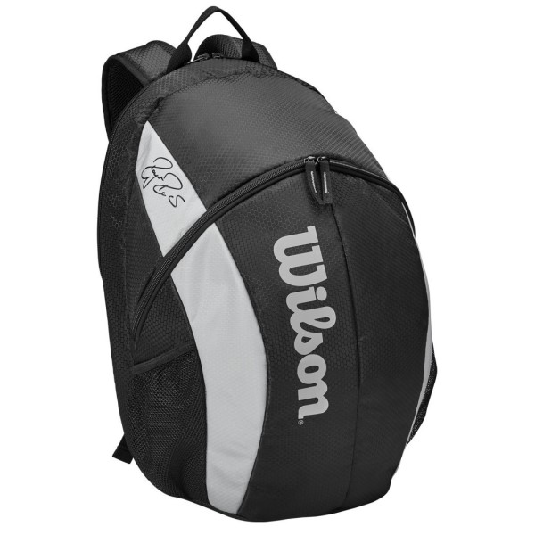 Wilson Federer Team Tennis Backpack Bag 2020 - Black/White