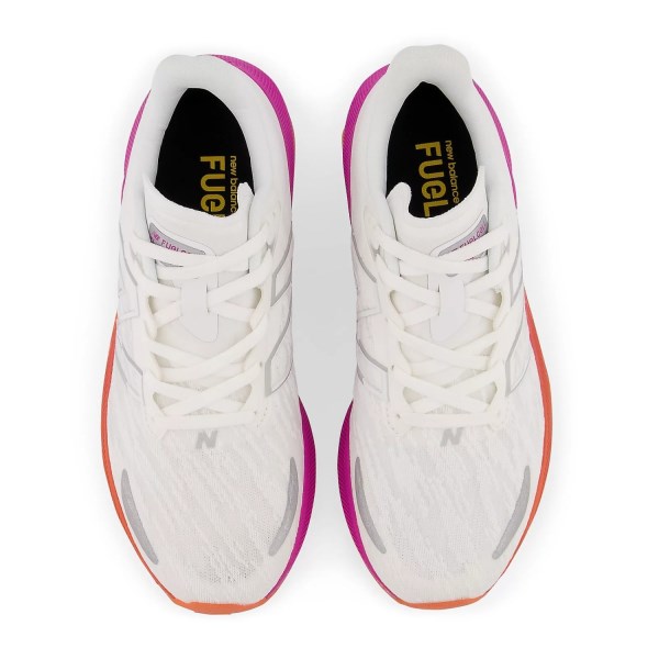 New Balance FuelCell Propel v3 - Womens Running Shoes - White/Magenta Pop/Vibrant Orange
