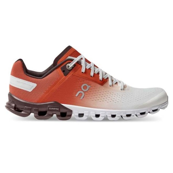 On Cloudflow 3 - Womens Running Shoes - Rust/White