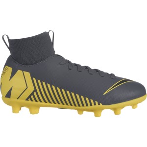 Nike Jr Superfly VI Club MG - Kids Football Boots - Dark Grey/Black/Opti Yellow