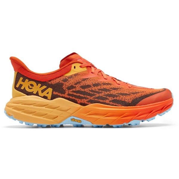 Hoka Speedgoat 5 - Mens Trail Running Shoes - Puffins Bill/Amber Yellow