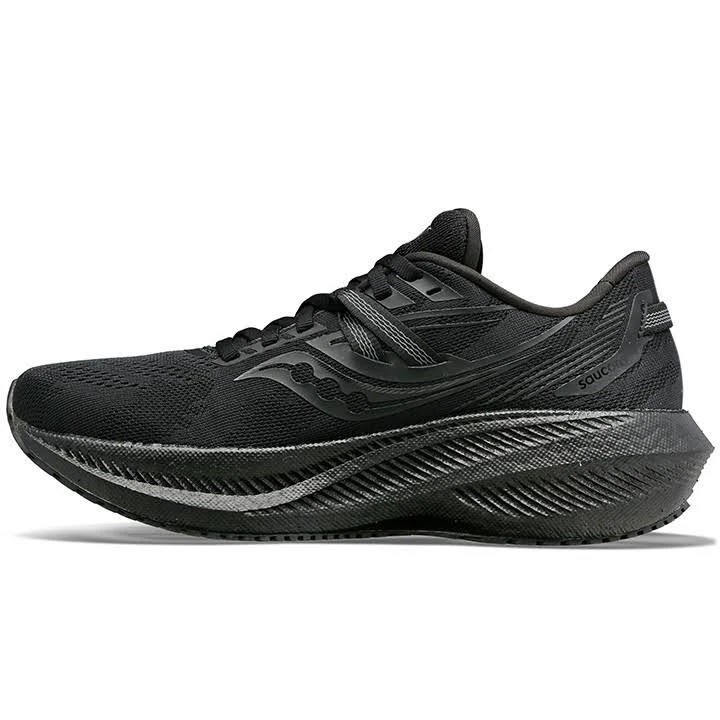 Saucony Triumph 20 - Womens Running Shoes - Triple Black | Sportitude