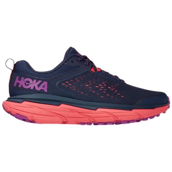 Hoka Challenger ATR 6 - Womens Trail Running Shoes - Black Iris/Hot Coral
