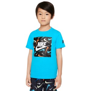 Nike Junior Swooshfetti Kids Boys T-Shirt - Chlorine/Blue