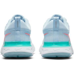 Nike React Infinity Run Flyknit 2 - Womens Running Shoes - Blue Tint/Lava Glow/Dynamic Turq