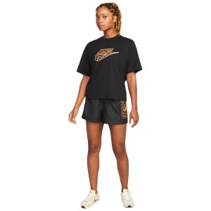 Nike Sportswear Boxy Womens T-Shirt - Black/Metallic Gold