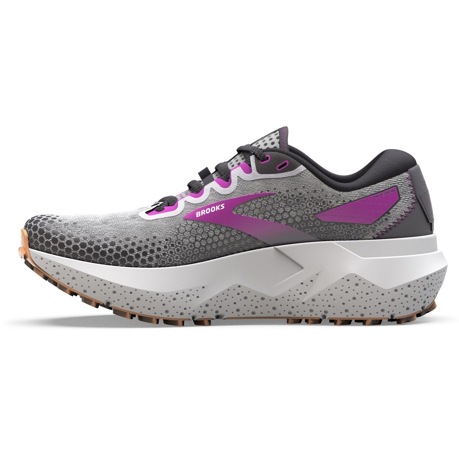 Brooks Caldera 6 - Womens Trail Running Shoes - Oyster/Blackened Pearl ...