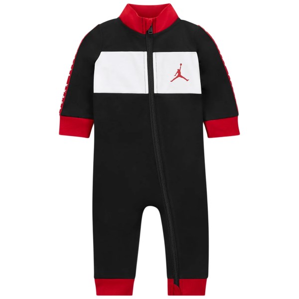 Jordan Air Logo Tricot Newborn/Infant Coverall - Black/White/Red
