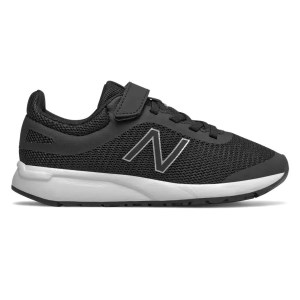 New Balance 455 v2 Velcro - Kids Running Shoes - Black/White