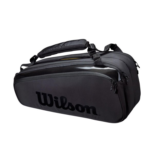 Wilson Super Tour Pro Staff 9 Pack Tennis Racquet Bag - Black