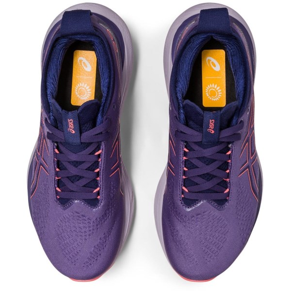 Asics Gel Nimbus 25 - Womens Running Shoes - Dusty Purple/Papaya