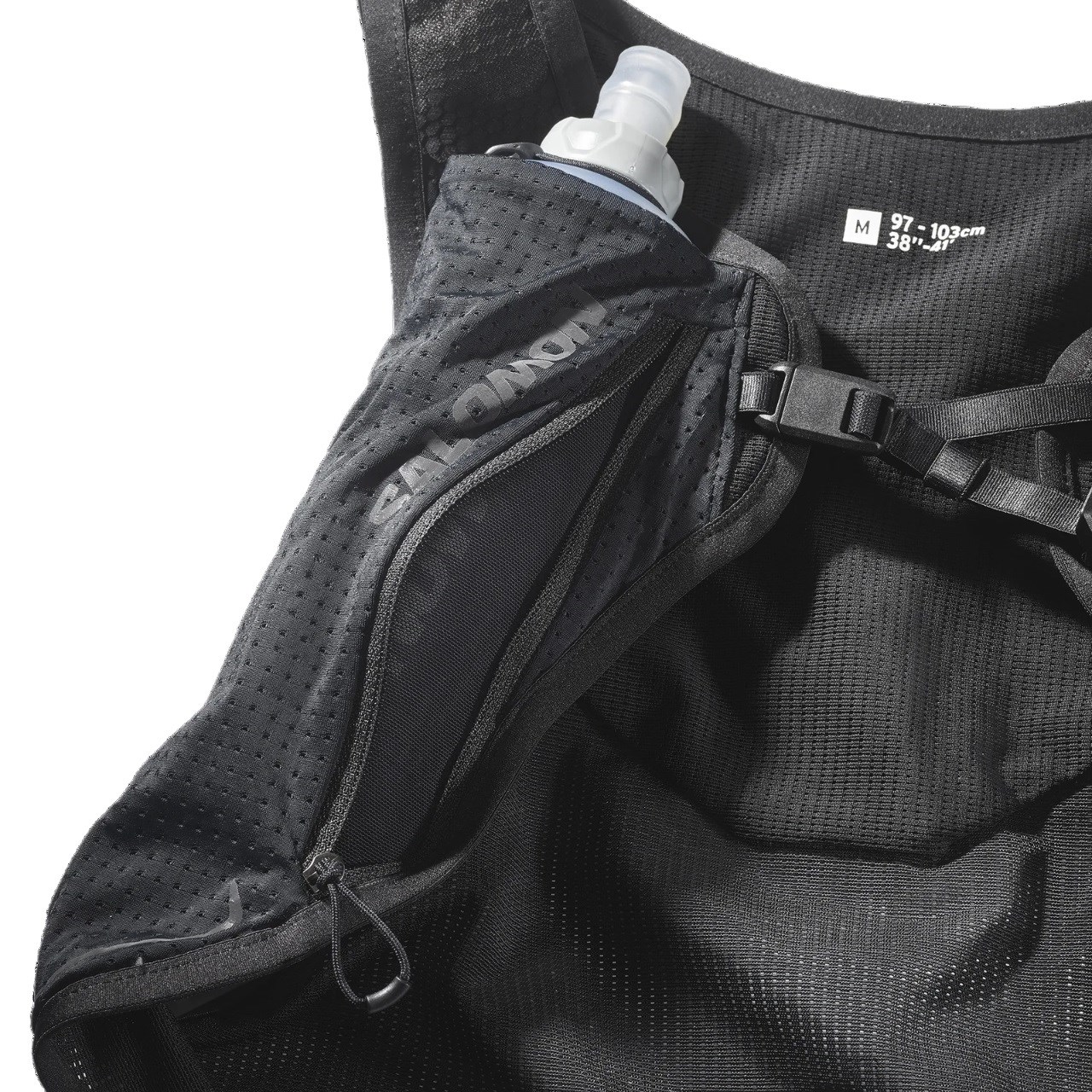 Salomon Pulse 2 Running Hydration Vest With Flasks - Black | Sportitude