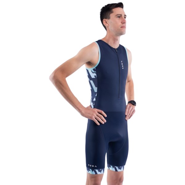 Sub4 Endurance Mens Triathlon Suit - Navy Print