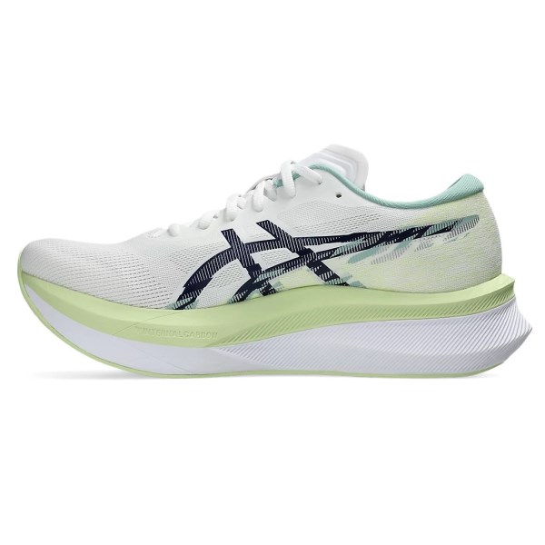 Asics Magic Speed 4 - Mens Road Racing Shoes - White/Blue Expanse