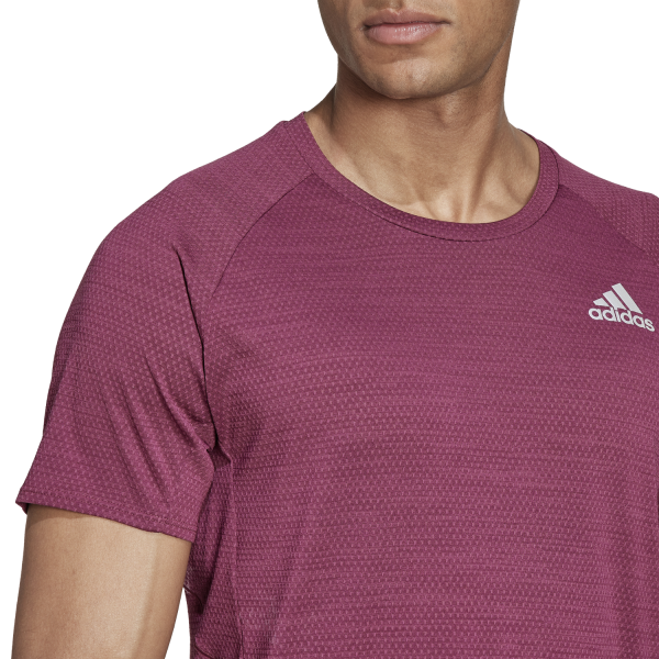Adidas Runner Tee Mens Running Shirt - Victory Crimson