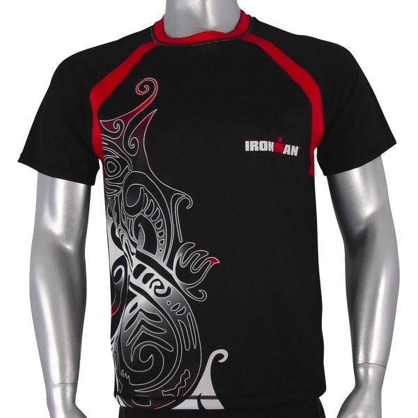 Ironman Cool Max Unisex Running Shirt - Black/Red