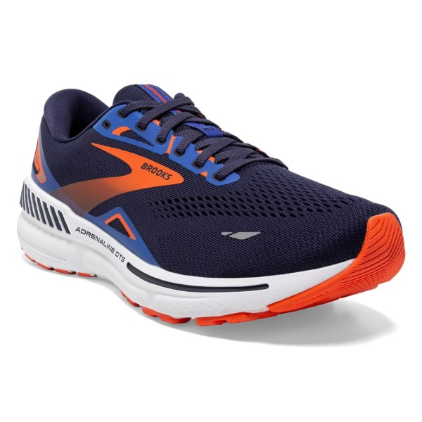 Brooks Adrenaline GTS 23 - Mens Running Shoes - Peacoat/Orange/Surf The ...