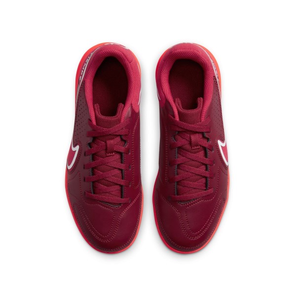 Nike Tiempo Legend 9 Club IC Indoor/Court - Kids Soccer Shoes - Team Red/Mystic Hibiscus