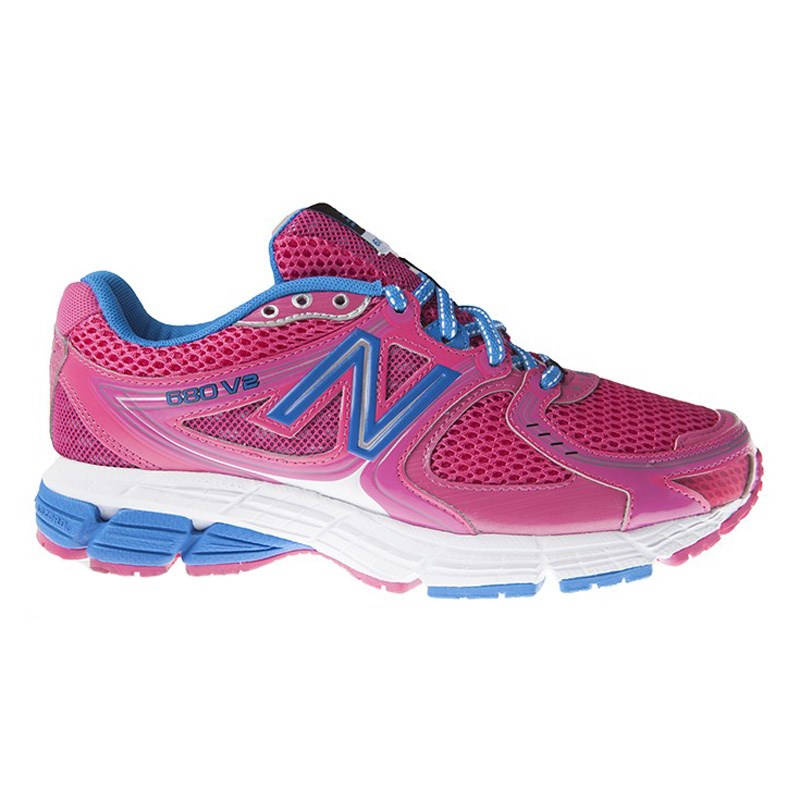 New Balance 680v2 - Womens Running Shoes - Pink/White/Blue | Sportitude ...