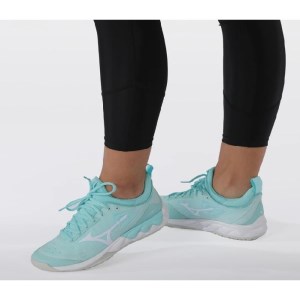 Mizuno Wave Luminous 2 - Womens Netball Shoes - Angel Blue/White/Skylight