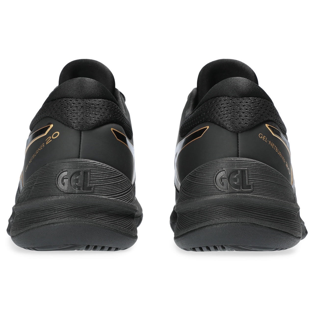 Asics Gel Netburner 20 - Womens Netball Shoes - Black/Pure Gold ...