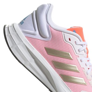 Adidas Duramo 10 - Womens Running Shoes - White/Sandy Beige/Met Turbo