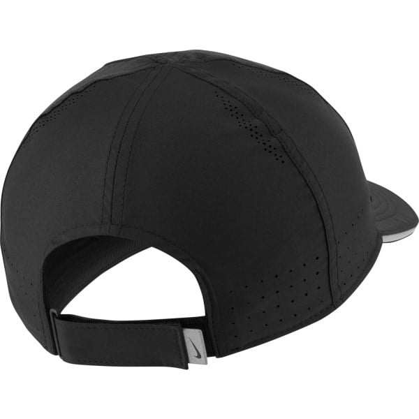 Nike Dri-Fit Aerobill Featherlight Perforated Running Cap - Black