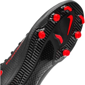 Nike Phantom GT Club DF GF/MG - Mens Football Boots - Black/Chile Red/Dark Smoke Grey