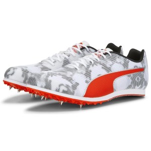Puma evoSpeed Star 8 - Unisex Track and Field Shoes - Black/White/Red