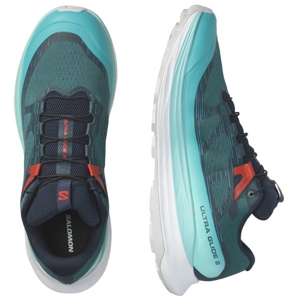 Salomon Ultra Glide 2 - Mens Trail Running Shoes - Atlantic Deep/Blue Radiance/Fiery Red