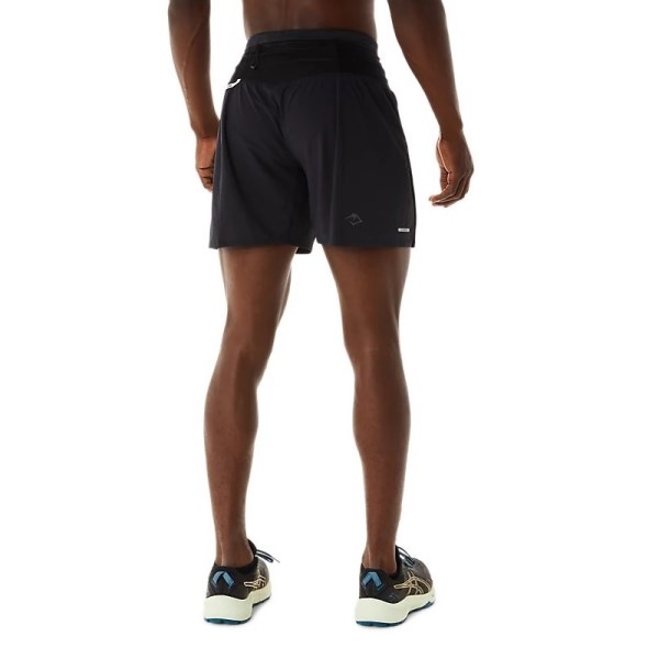 Asics FujiTrail Mens Running Shorts - Performance Black