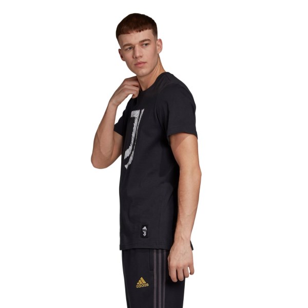 Adidas Juventus DNA Graphic Mens Soccer T-Shirt - Black/White