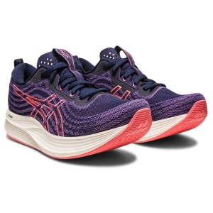 Asics EvoRide Speed - Womens Running Shoes - Midnight/Papaya