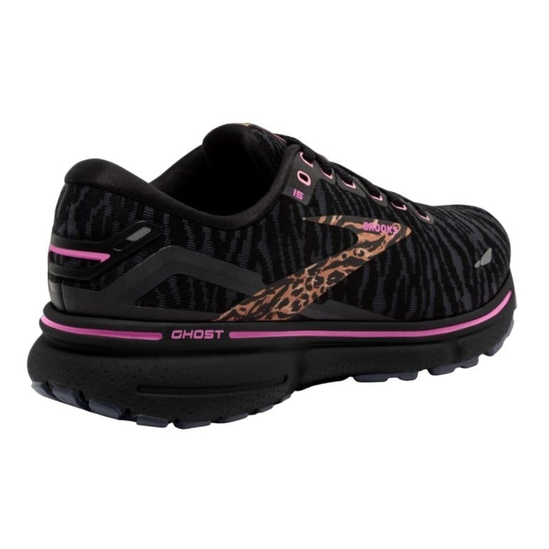 Brooks Ghost 15 - Womens Running Shoes - Black/Spring Crocus/Sunburn ...
