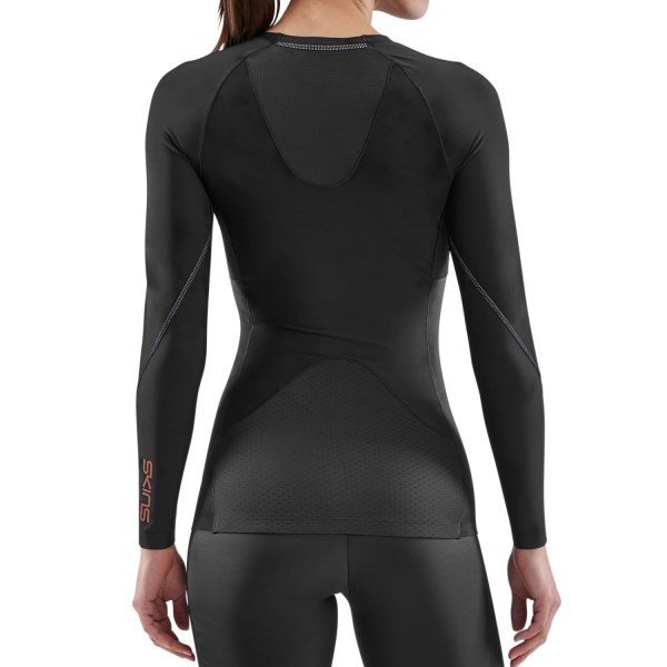 Skins Series-5 Womens Compression Long Sleeve Top - Black