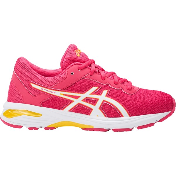 Asics Gel GT-1000 6 GS - Kids Running Shoes - Rouge Red/White/Vibrant Yellow