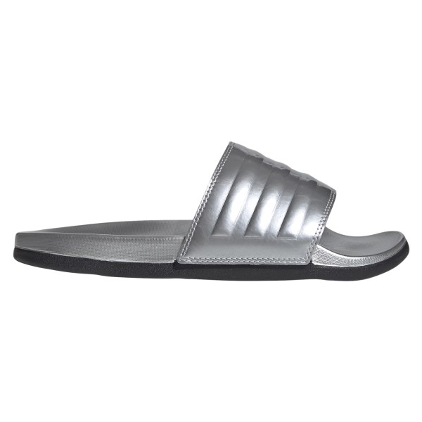 Adidas Adilette Comfort - Womens Slides - Silver Metallic