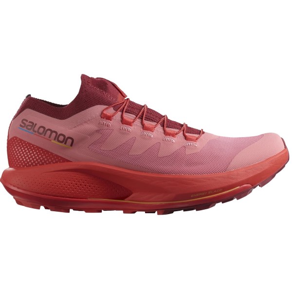 Salomon Pulsar Trail Pro - Womens Trail Running Shoes - Tea Rose/Biking Red/Blazing Orange