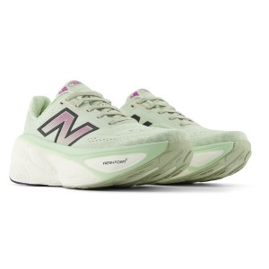 New Balance Fresh Foam X More v5 - Womens Running Shoes - Natural Mint/Purple Fuchsia/Black