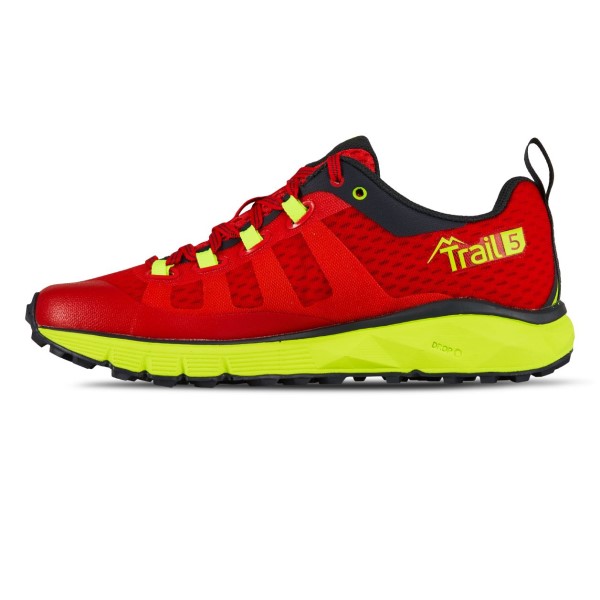 Salming Trail 5 - Womens Trail Running Shoes - Poppy Red/Safety Yellow