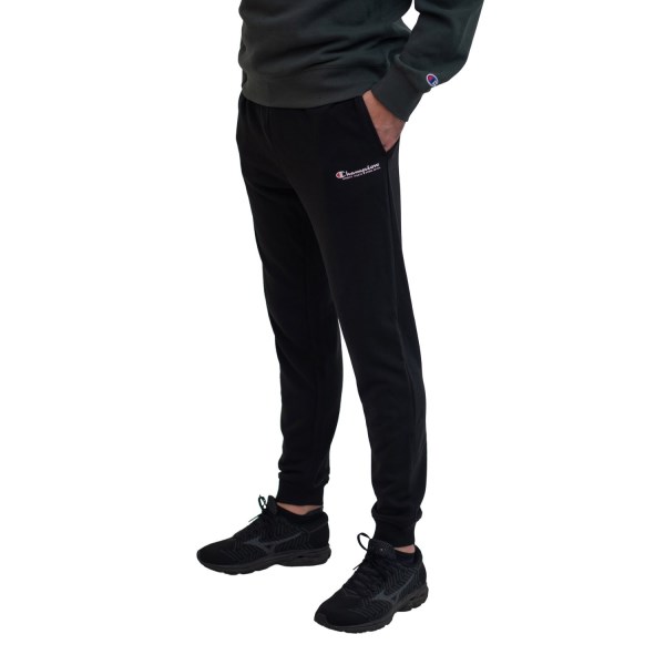 Champion Script French Terry Mens Track Pants - Black