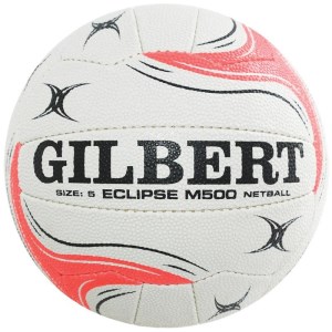 Gilbert Eclipse M500 Match Netball - Size 5 - White