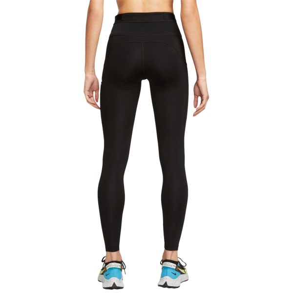 Nike Epic Luxe Womens Mid-Rise Pocket Trail Running Tights - Triple Black