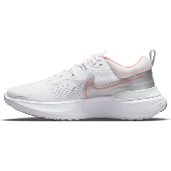 Nike React Miler 2 - Womens Running Shoes - White/Pink Glaze/Light Soft Pink